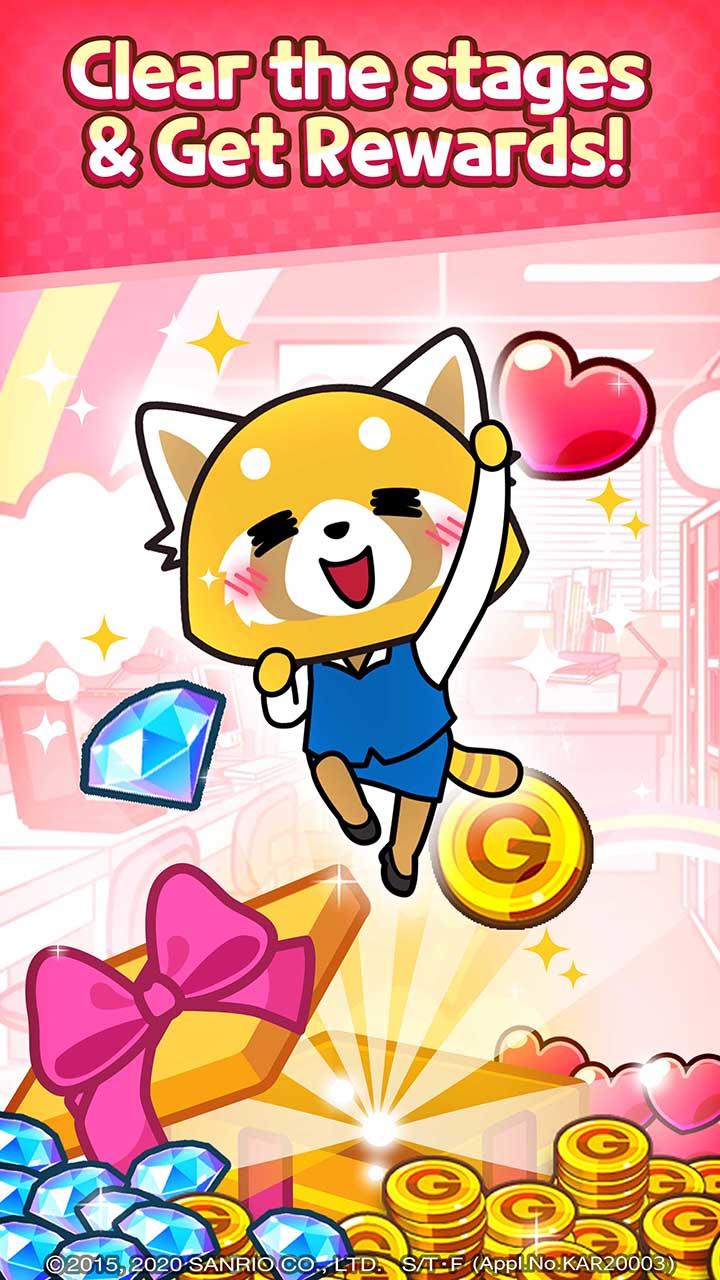 Aggretsuko : Match 3 Puzzle ภาพหน้าจอเกม