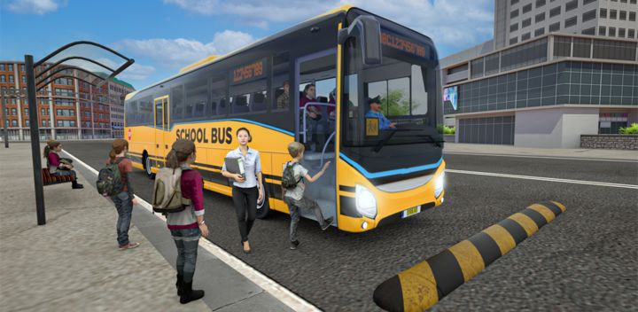 Jogo de ônibus escolar Simulador de condução versão móvel andróide