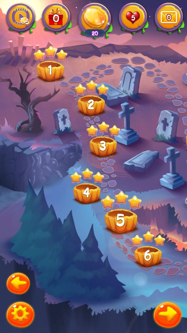 Halloween Monsters II: Match 3 screenshot game