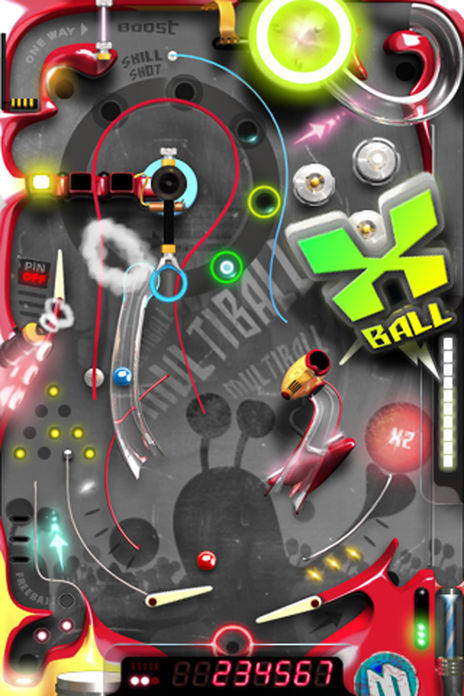 Multiball Pinball Game Screenshot