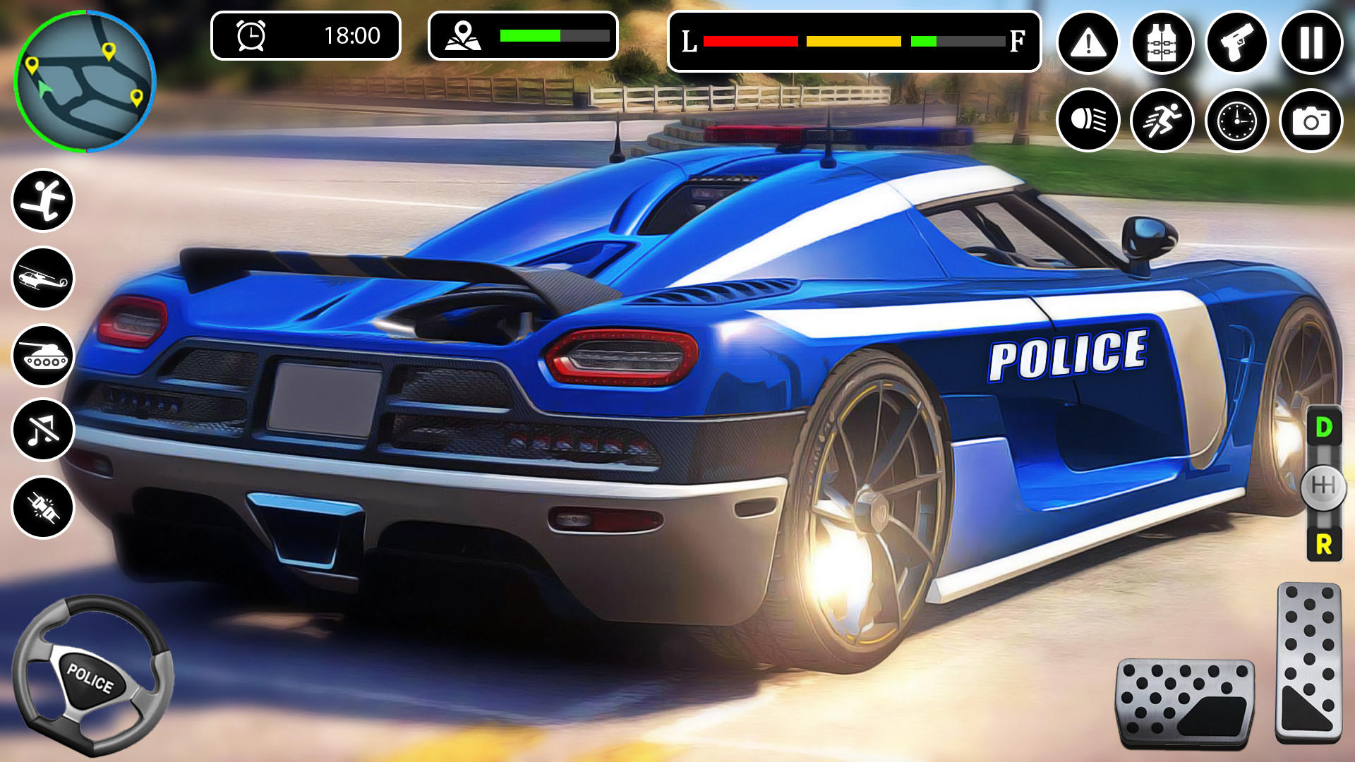Police Car Chase: Cop Car Game Game Screenshot