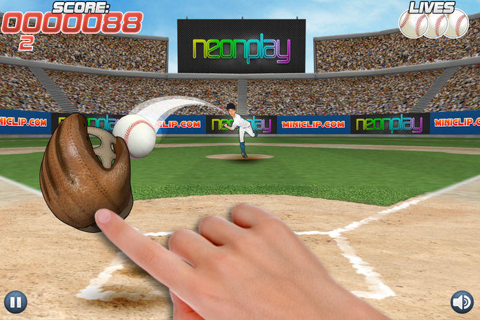 Pro Baseball Catcher Game Screenshot