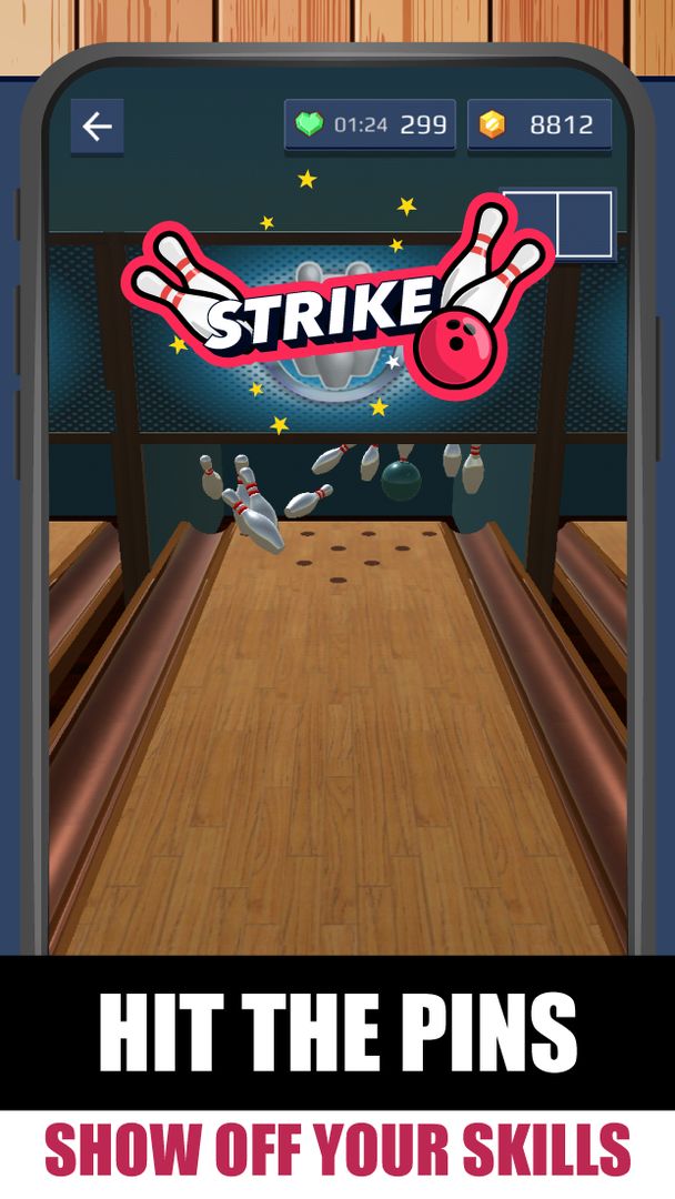 (JP ONLY) Bowling Strike: Free, Fun, Relaxing 게임 스크린 샷