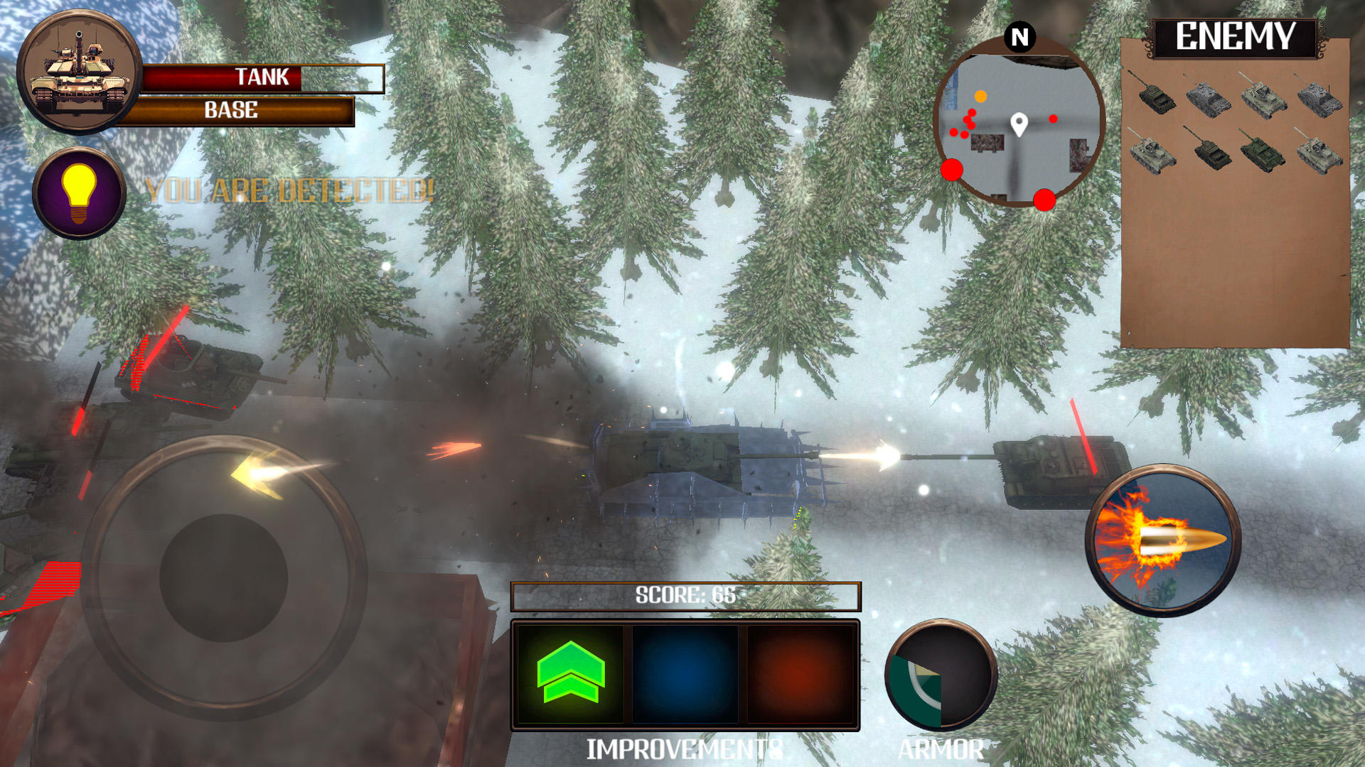 Скриншот игры Battle Tanks Firestorm