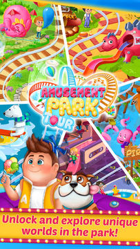 Amusement Park Tour Game Screenshot