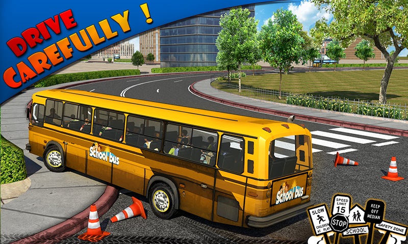 Cuplikan Layar Game Schoolbus Driver 3D SIM