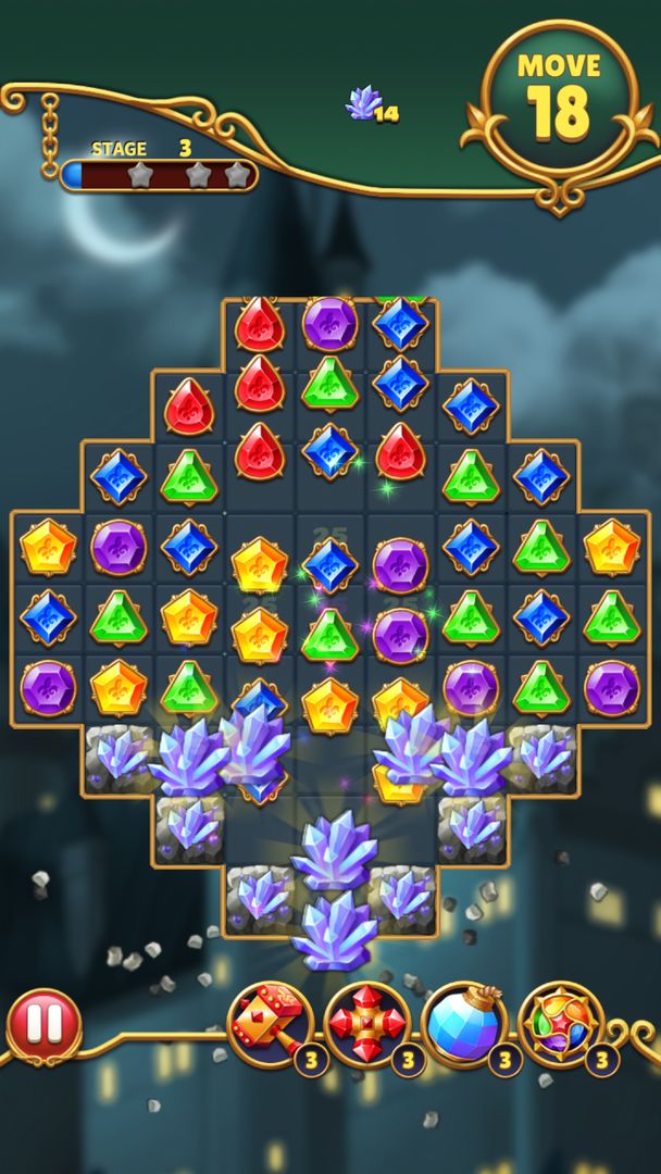 Jewels Mystery: Match 3 Puzzle ภาพหน้าจอเกม
