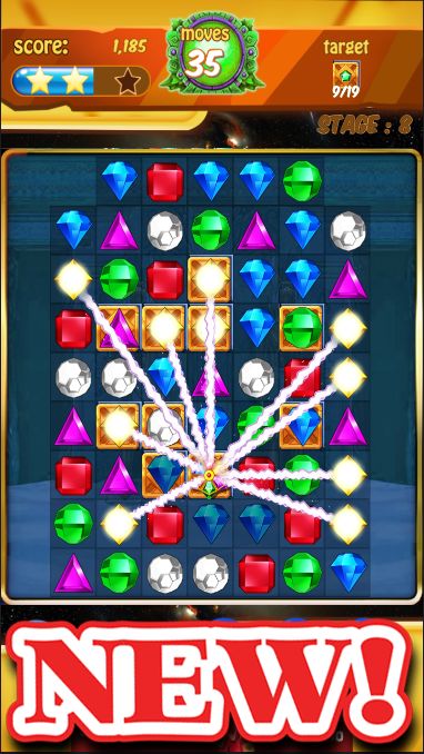 Screenshot of New Jewel Crush - jewel blast legend puzzle