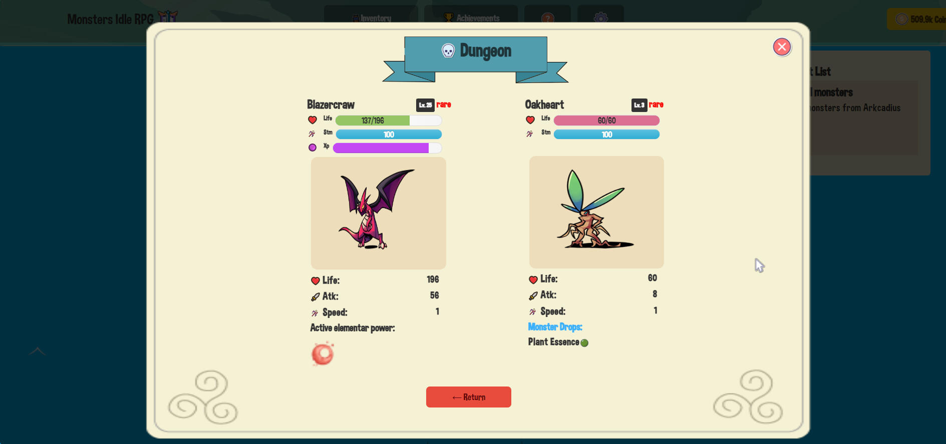 Monsters Idle RPG Game Screenshot