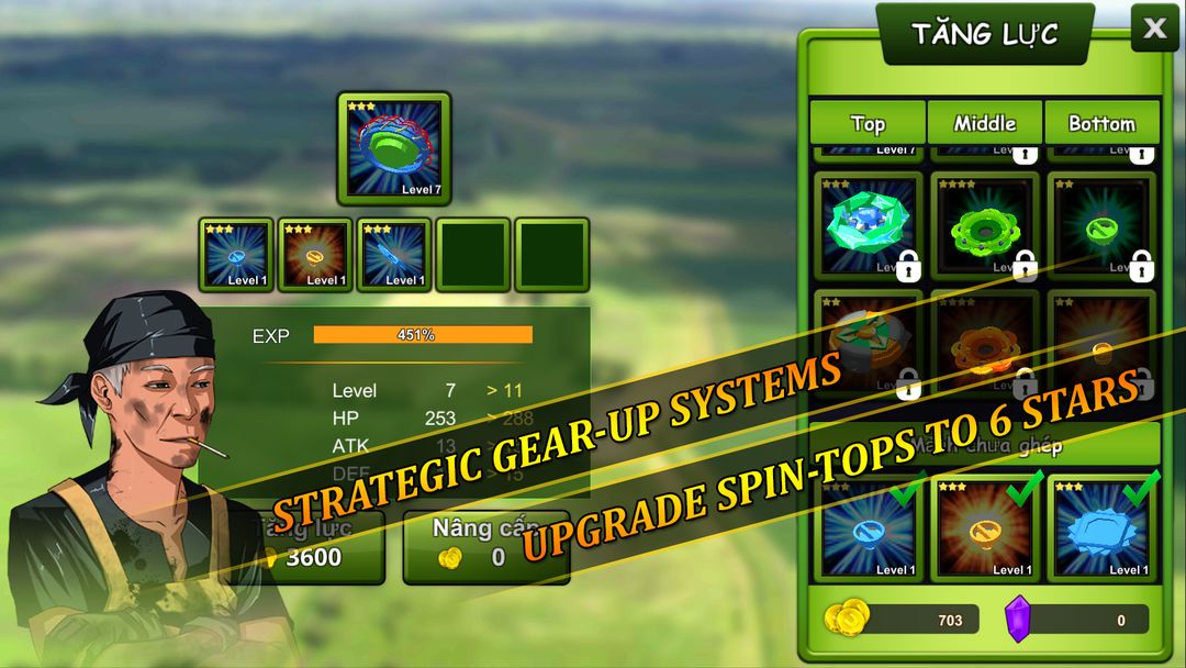 Spin Top Fighter: Beyblade Revolution screenshot game