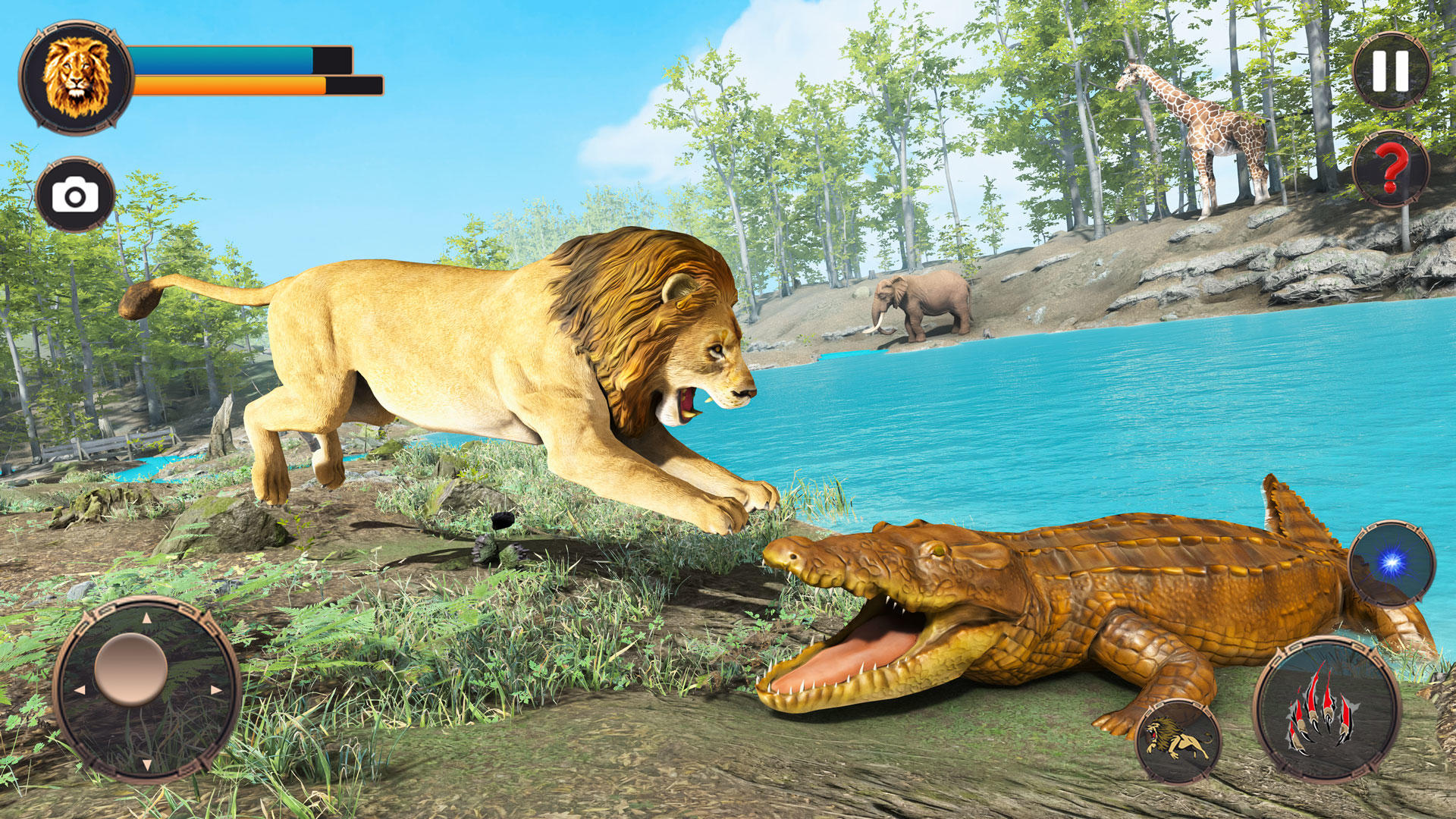 Lion Simulator 3D Tiger Games Game Screenshot