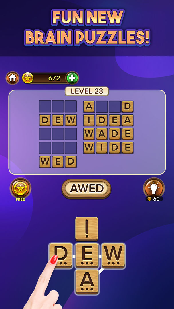 Screenshot of Wordlicious: Word Game Puzzles
