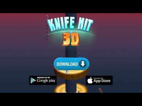 Captura de Tela do Vídeo de Knife Throw 3D