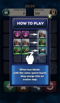 2048 Raising Sperms Game Screenshot