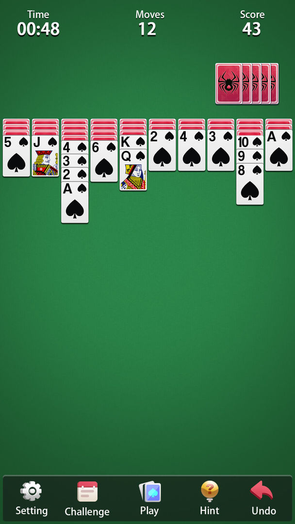 Screenshot of Spider Solitaire - Card Games