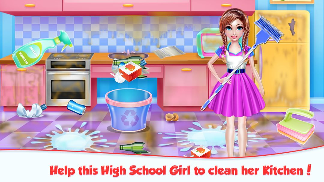 Highschool Girl House Cleaning遊戲截圖