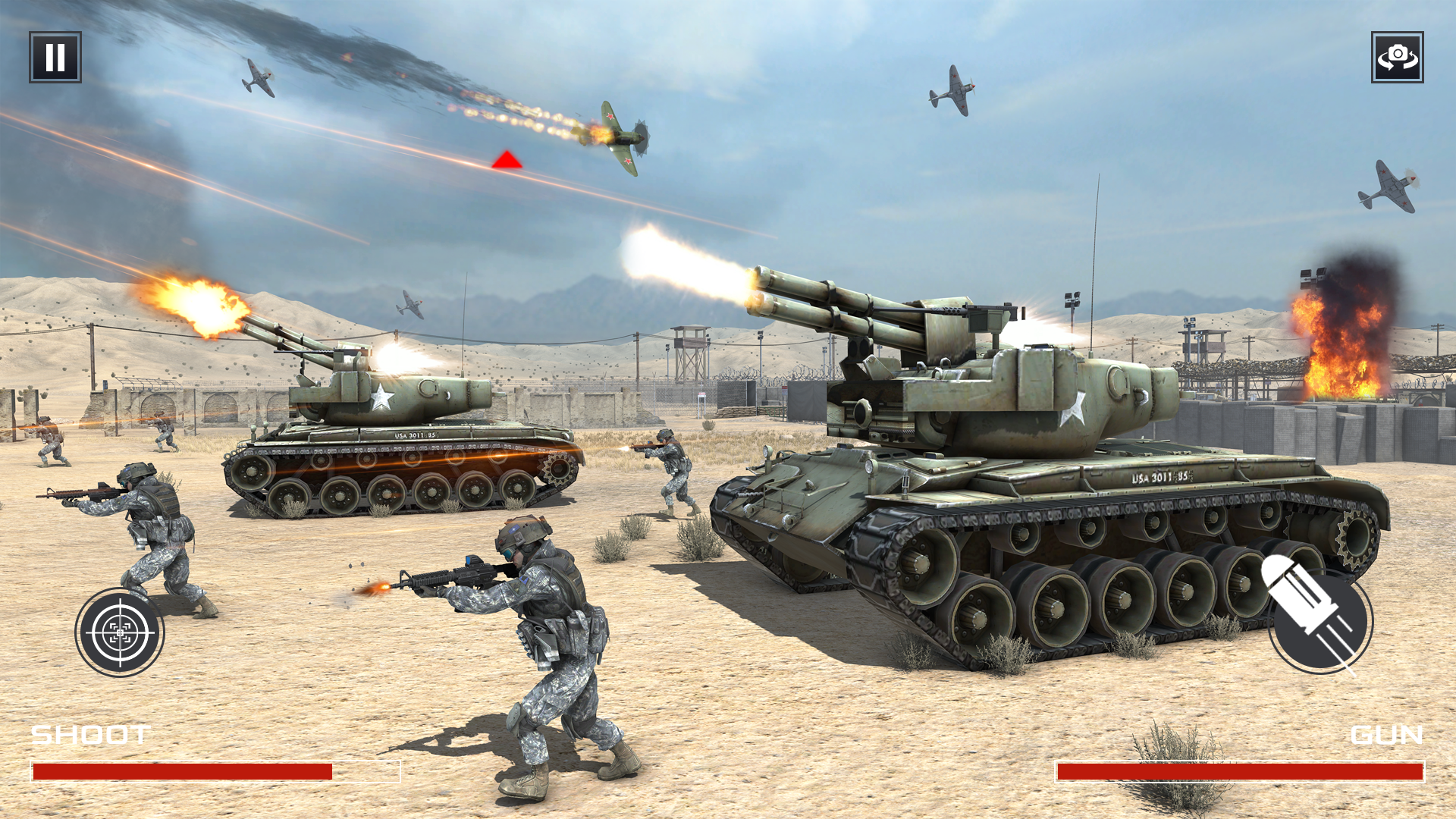 FPS War Games- Aircrafts Games ภาพหน้าจอเกม