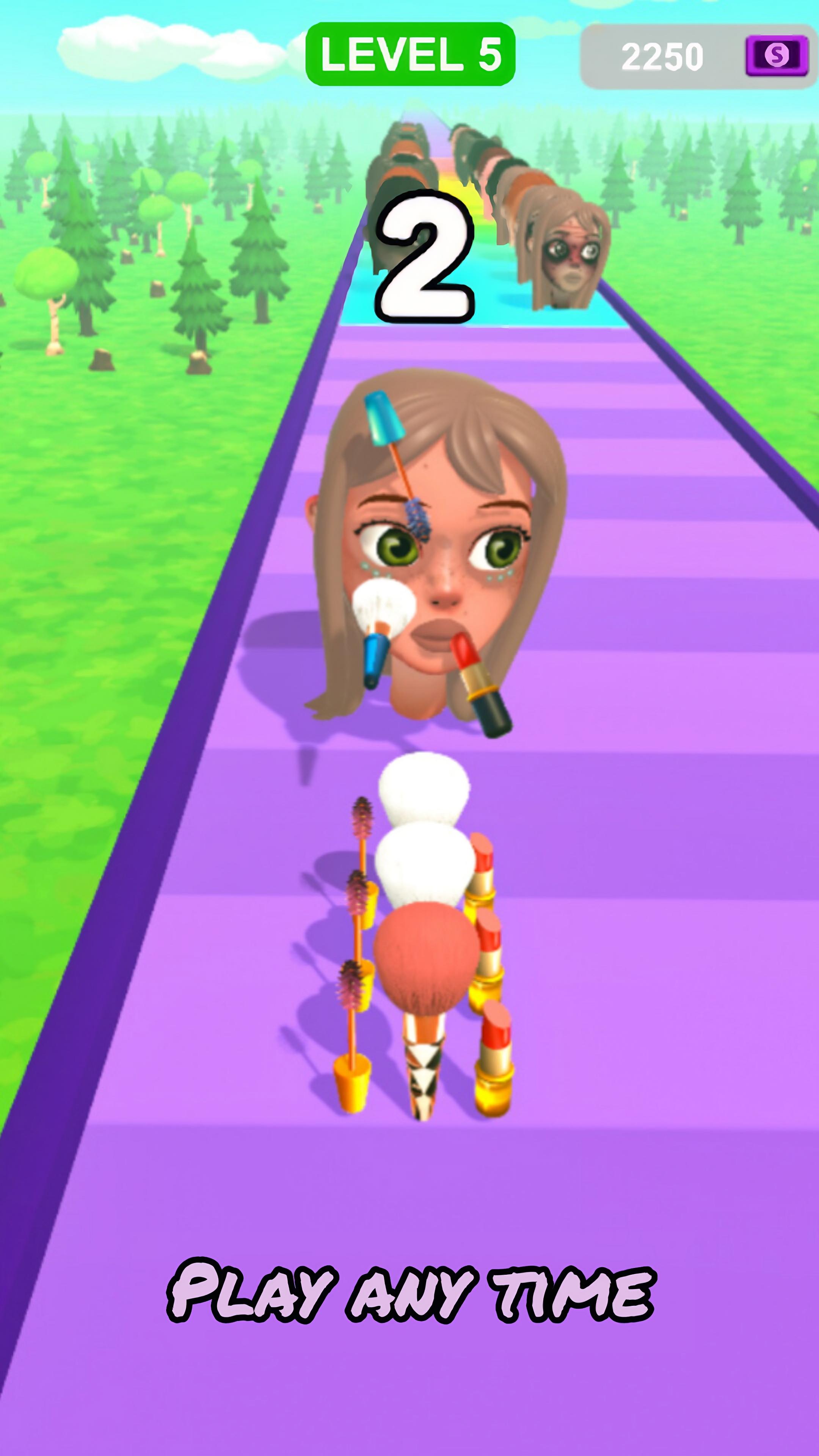 Makeup Runner: Battle Makeover ゲームのスクリーンショット