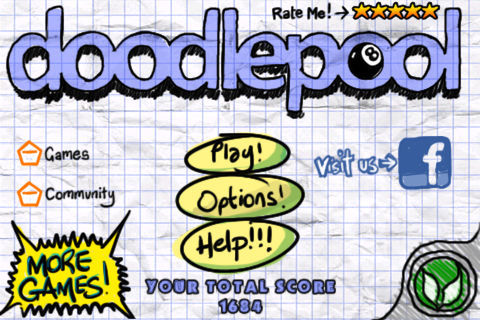 Doodle Pool screenshot game