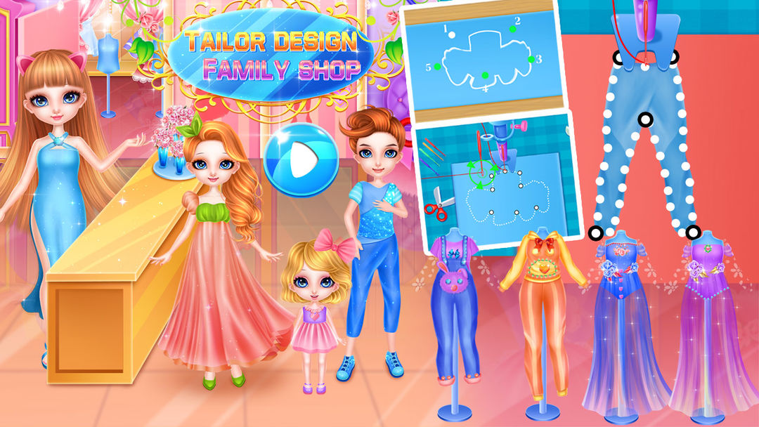 Tailor Design Family Shop screenshot game