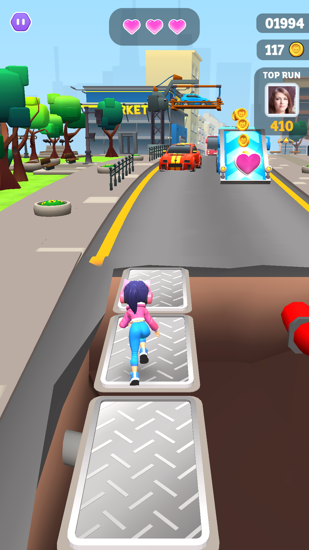 Parkour Rush Game Screenshot