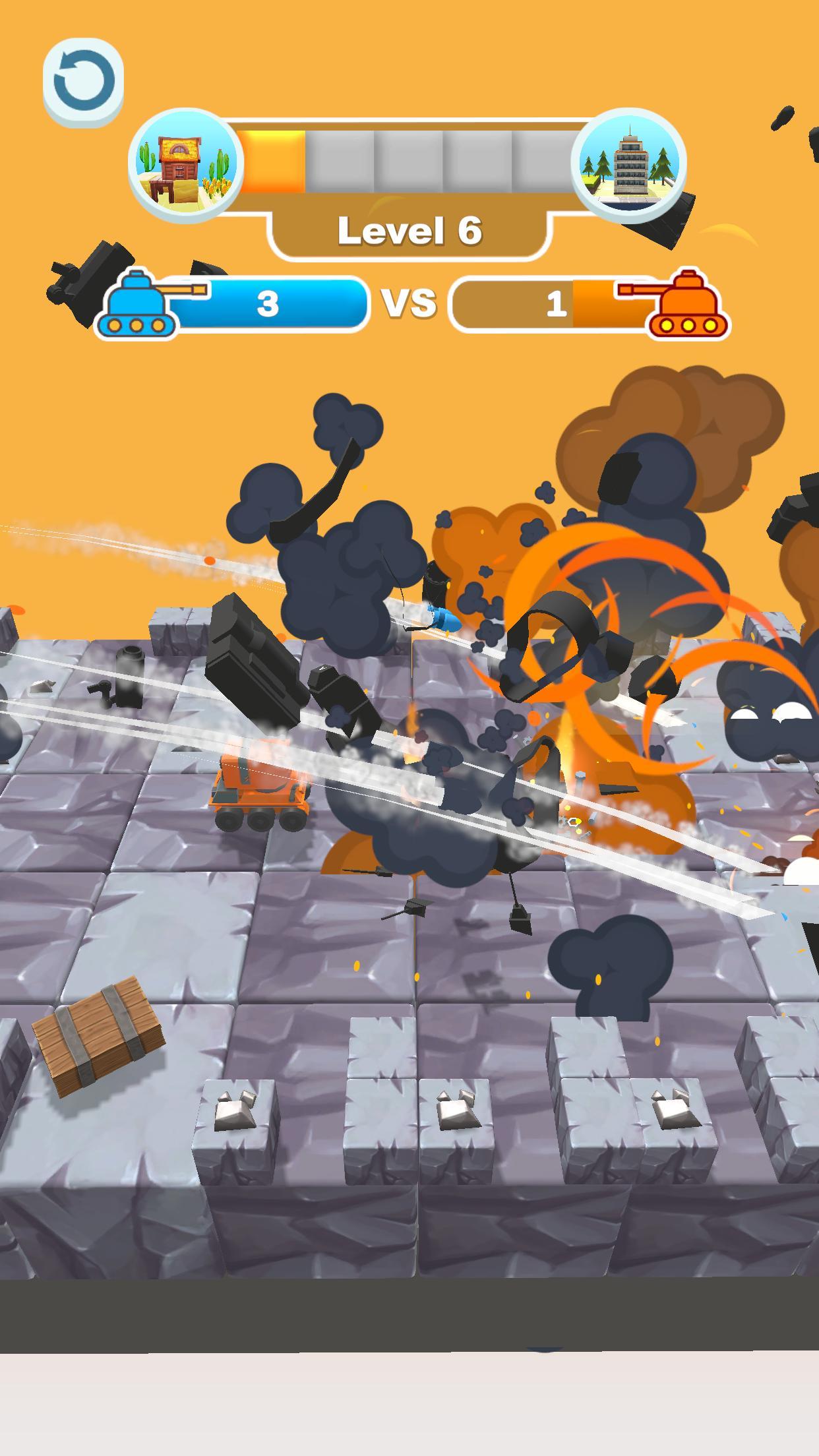 Merge Tank Master Game Screenshot