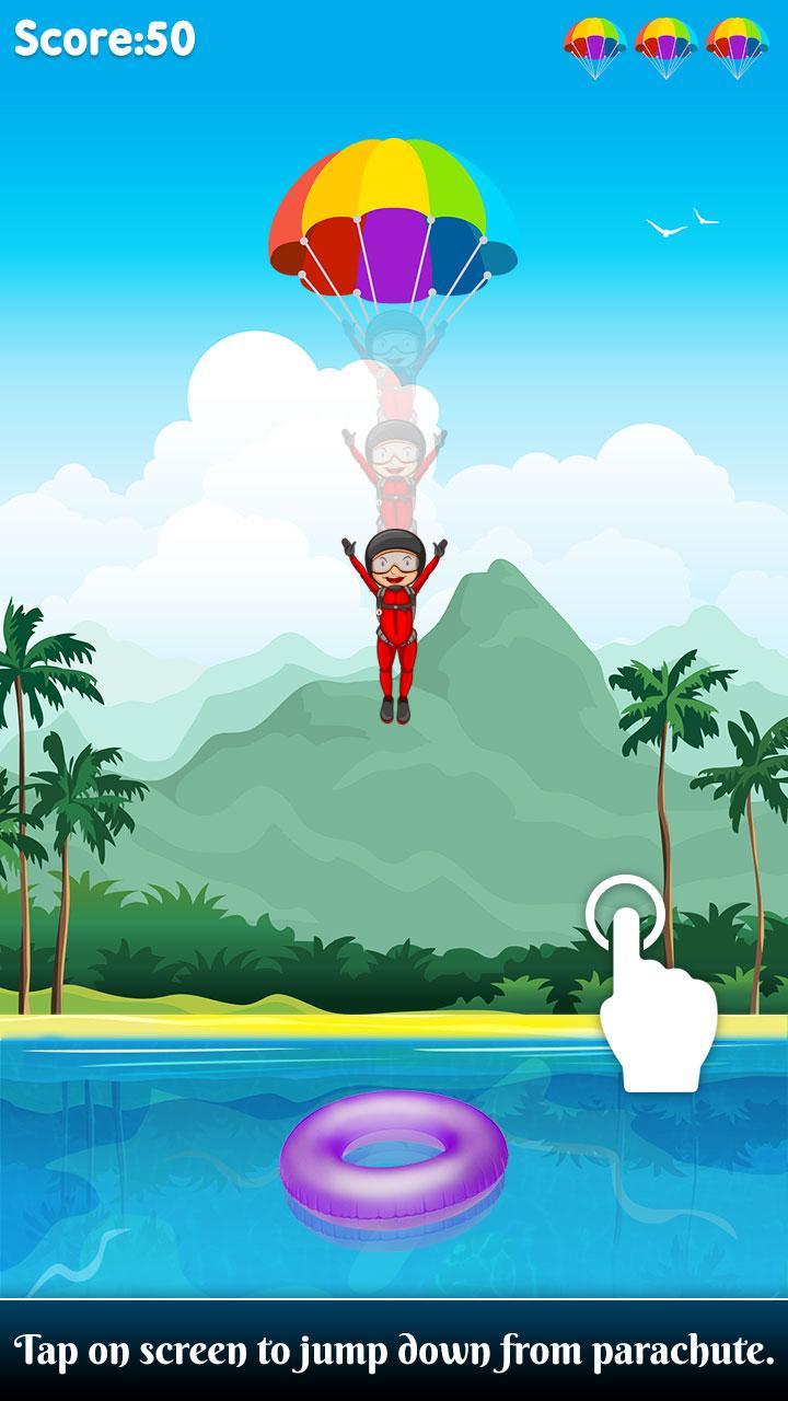 Parachute Jump : Sky Dive Game Game Screenshot