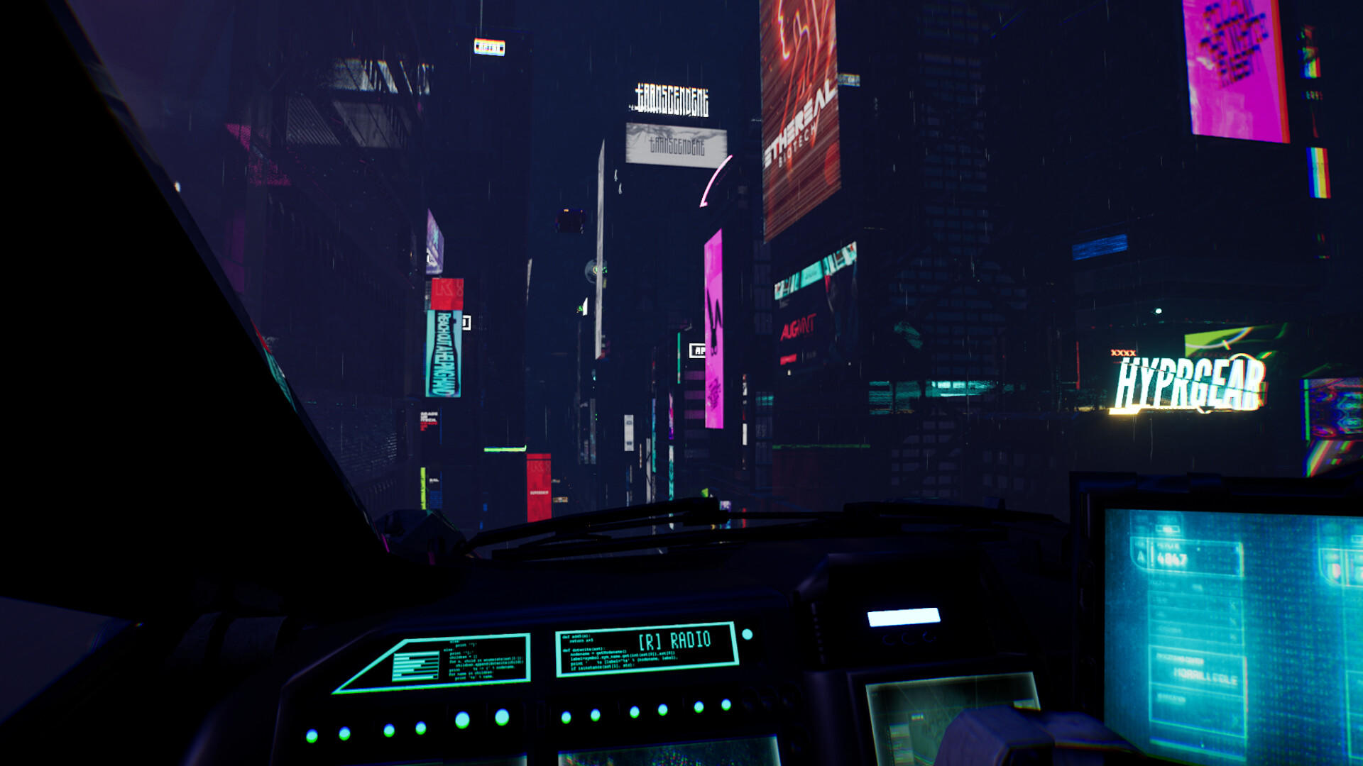Screenshot of Cyber Space Driver