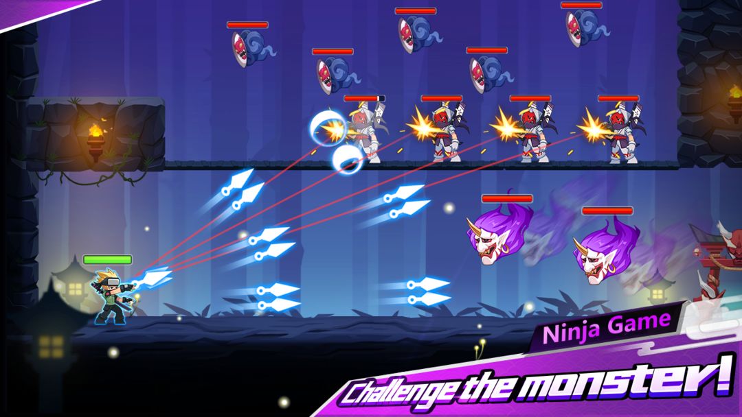 Ninja Relo: Run and Shuriken autofire 게임 스크린 샷