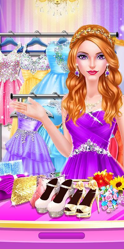 Cuplikan Layar Game High School PROM Night Salon