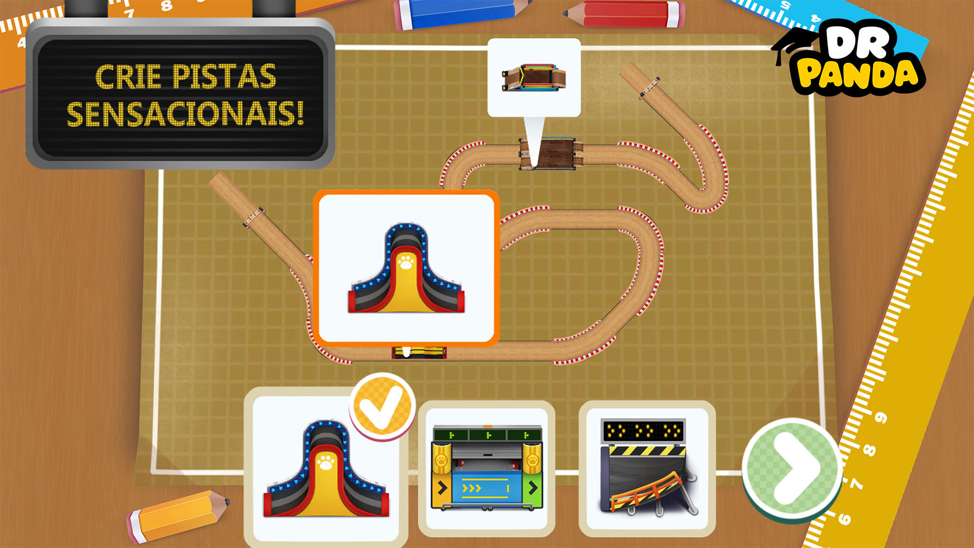 Captura de Tela do Jogo Dr. Panda Racers