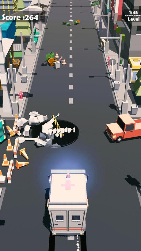 Ambulance Road Game Screenshot