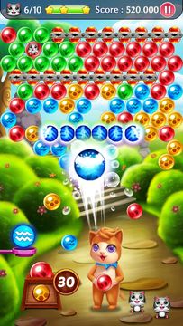 Witch Puzzle Cat: Bubble Pop Game Screenshot