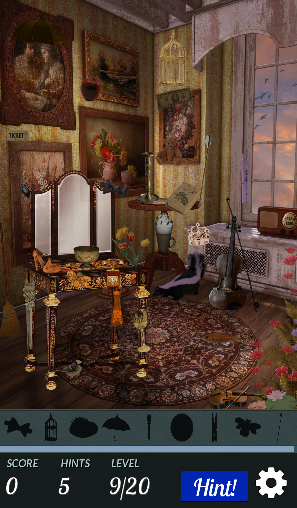 Captura de Tela do Jogo Hidden Object - Art World