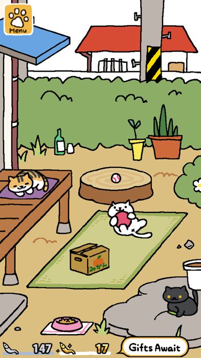 Screenshot of Neko Atsume: Kitty Collector