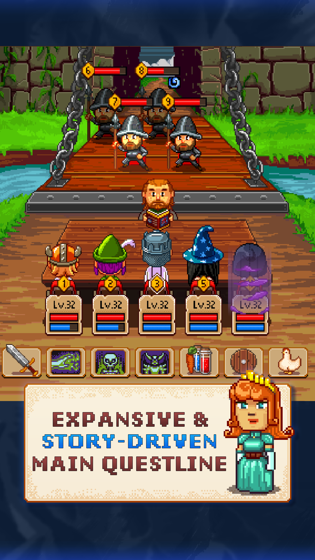 Knights of Pen & Paper 2: RPG ภาพหน้าจอเกม