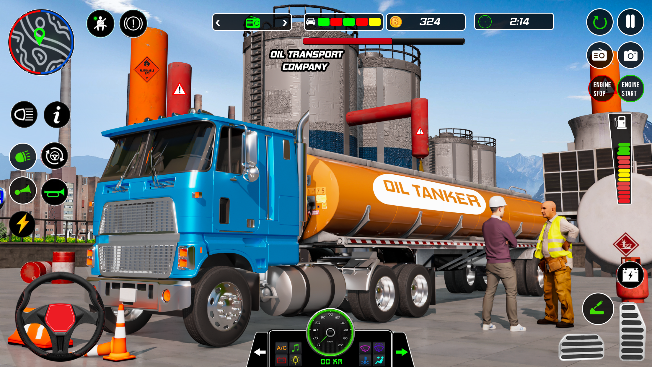 US Oil Tanker Cargo Truck Sim Game Screenshot