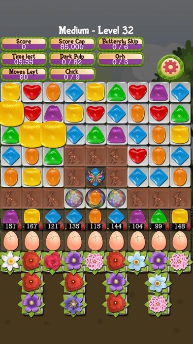Bunny Drops 2 - Match 3 puzzle screenshot game