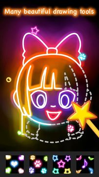 Cuplikan Layar Game Learn to Draw Glow Cartoon