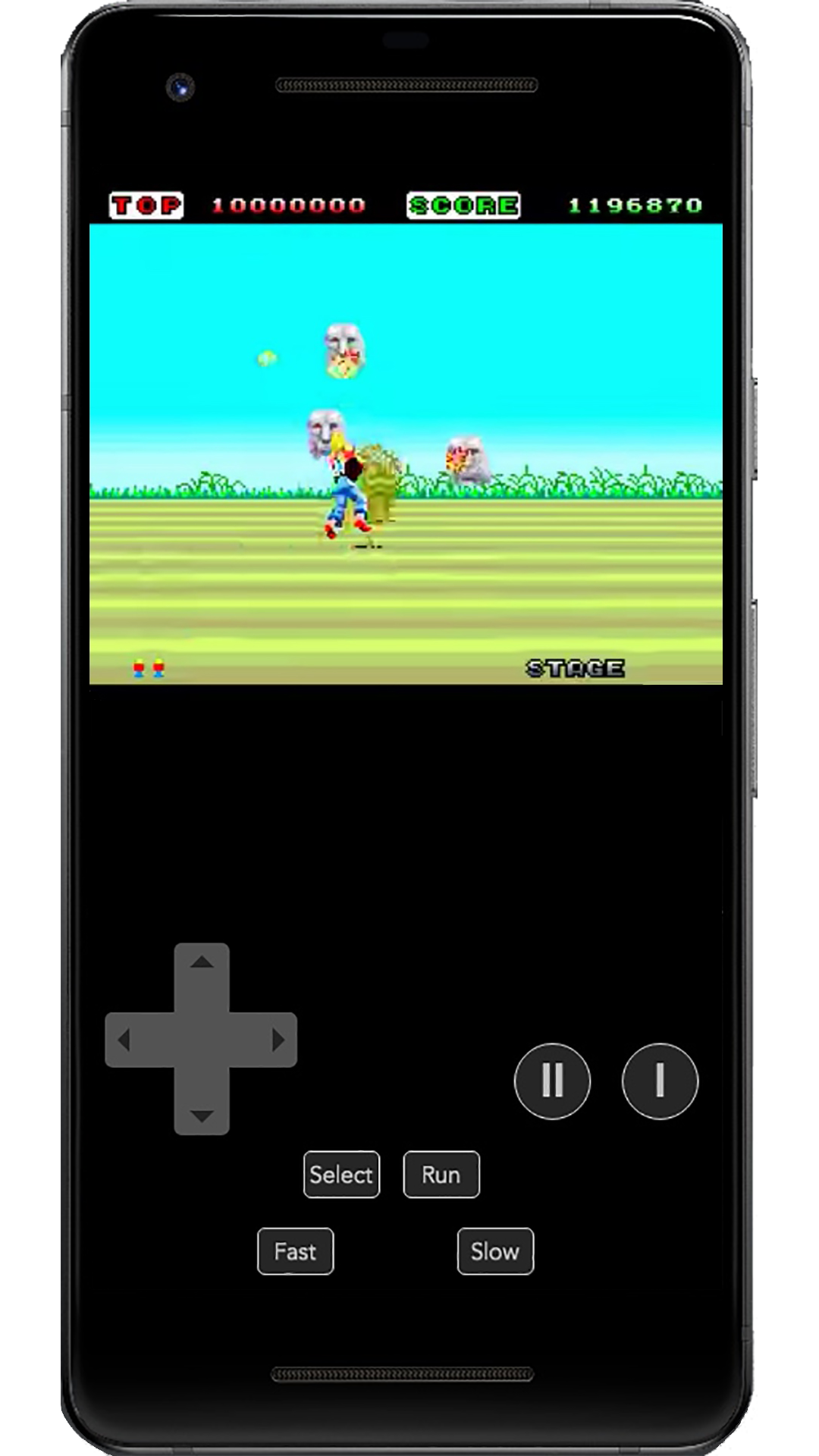 Space Harrier PCE Game Screenshot