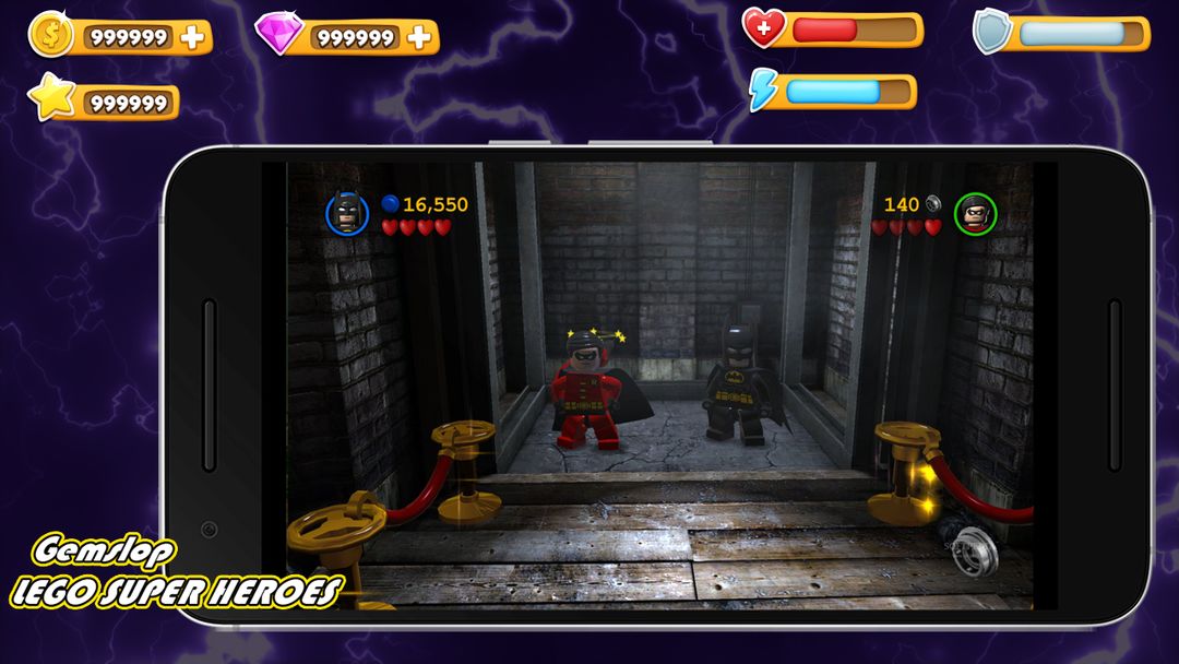 Screenshot of Gemslop LEGO Super-Bat Battle