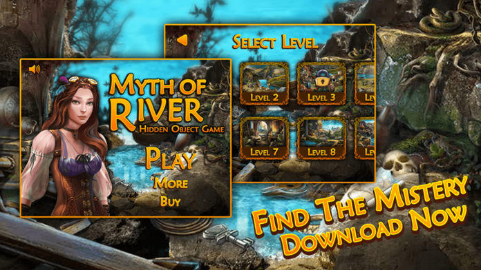 Screenshot 1 of Mitos Sungai - Obyek Tersembunyi Permainan Pro 