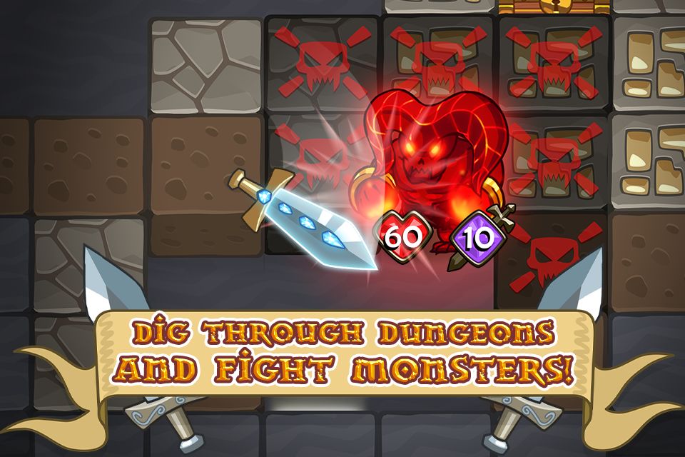 Mine Quest - Crafting and Battle Dungeon RPG 게임 스크린 샷