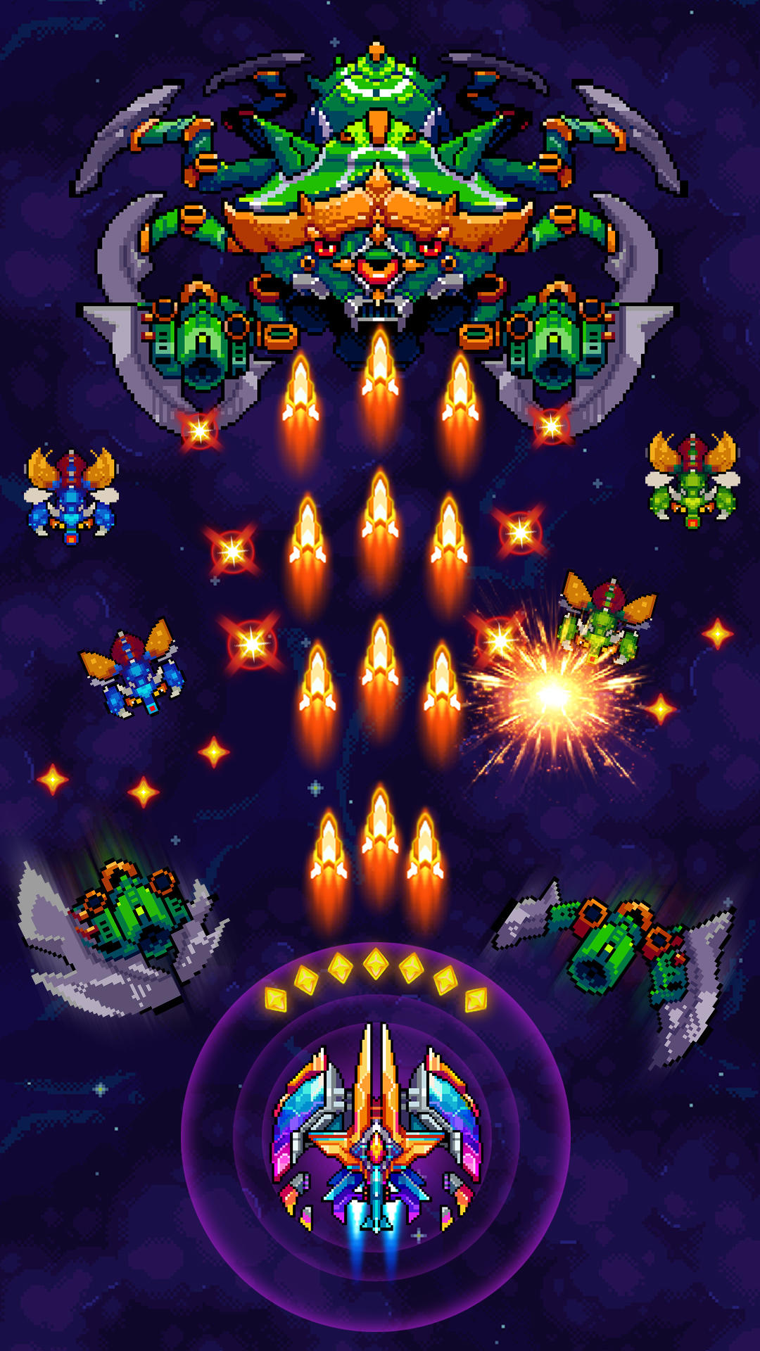 Screenshot 1 of Galaxiga Arcade သေနတ်ပစ်ဂိမ်း 24.71