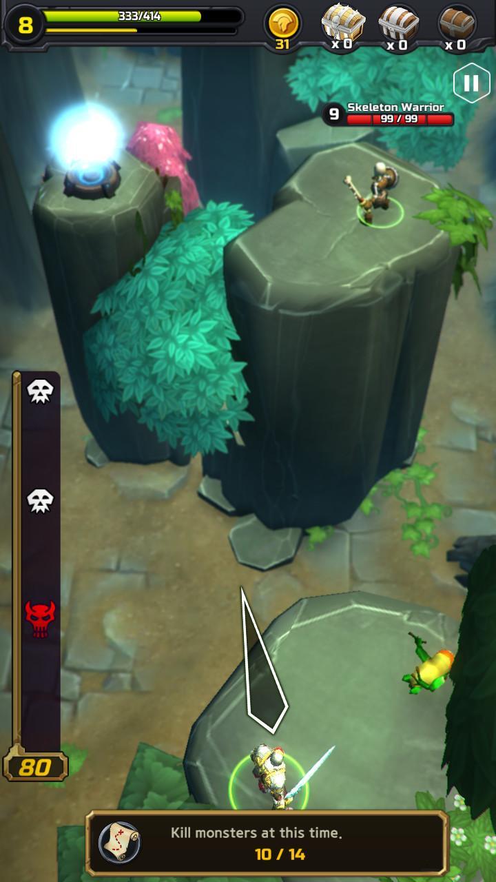 Cuplikan Layar Game Jump Warrior: Nonstop RPG