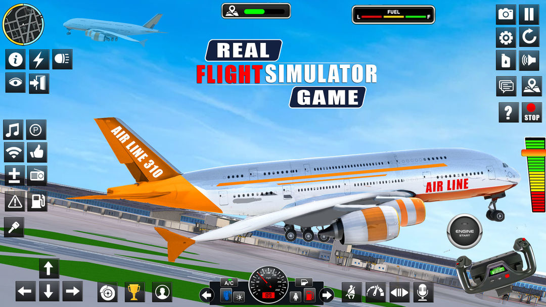 Screenshot of Airplane Games Flight Sim 2023