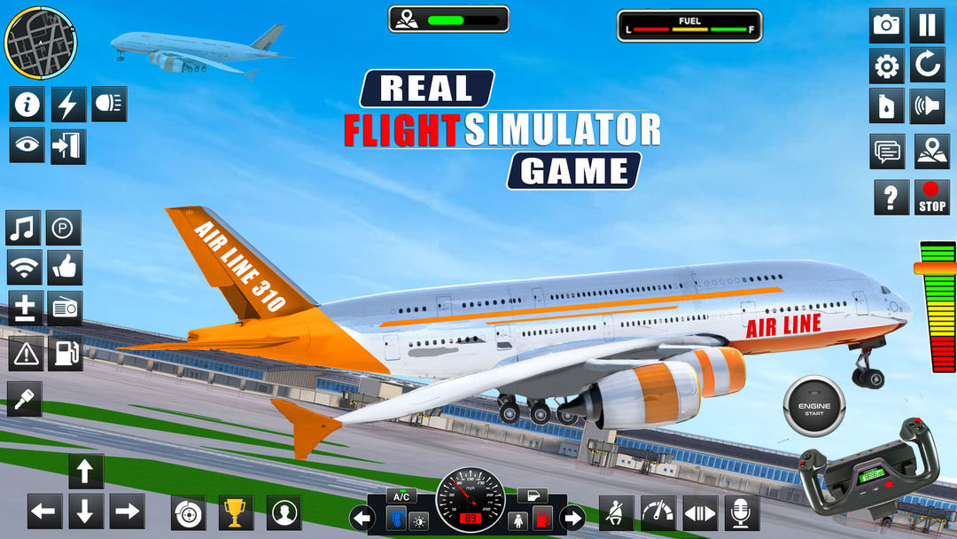 Airplane Games Flight Sim 2023 ภาพหน้าจอเกม