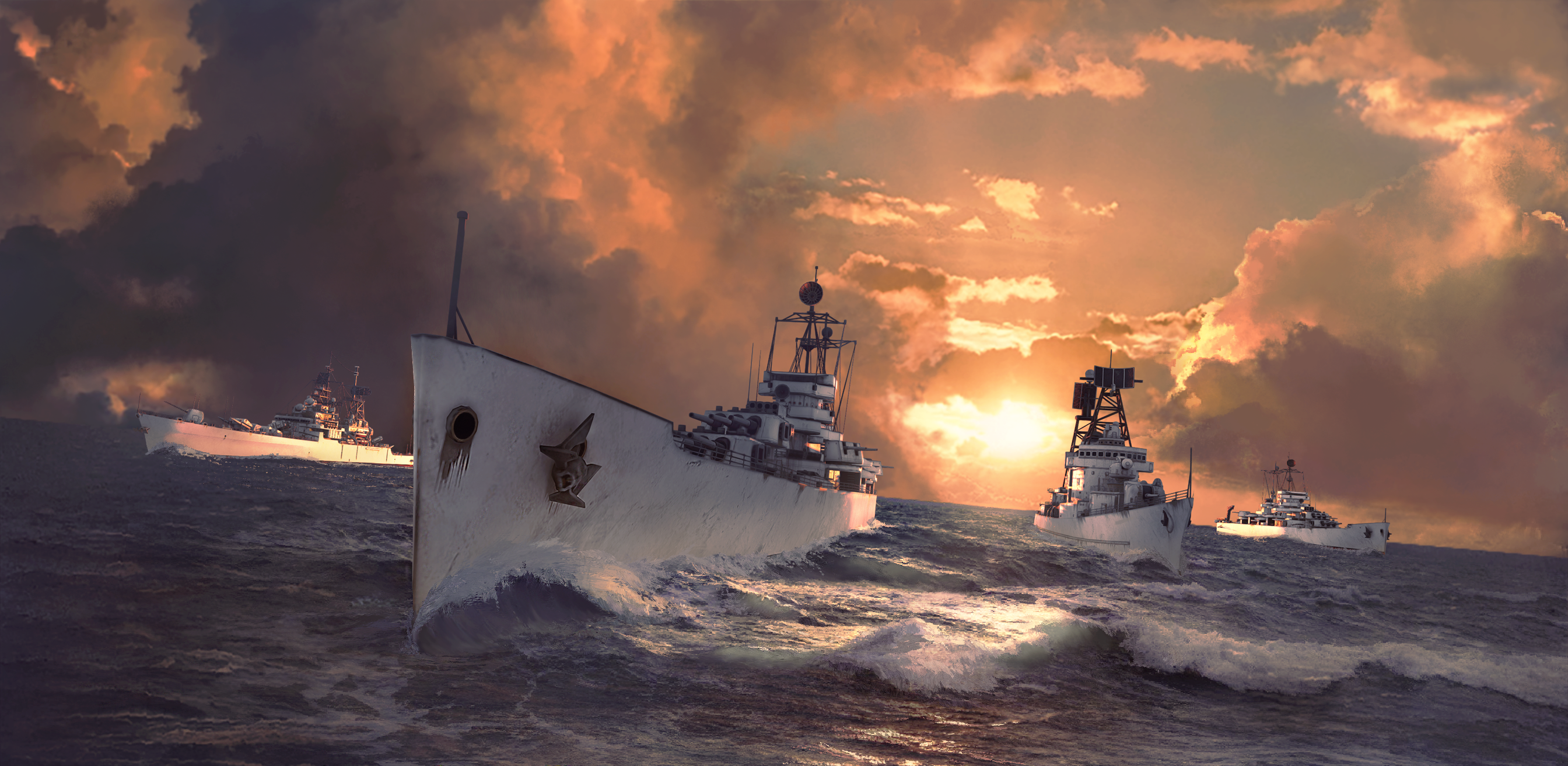 Screenshot 1 of Force of Warships: Online War 6.00.6