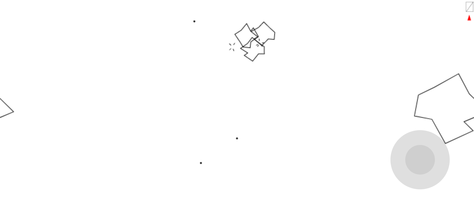 Asteroids 1979 Game Screenshot