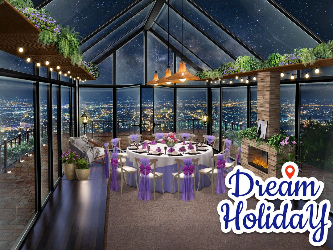Screenshot of Dream Holiday - Travel home design game